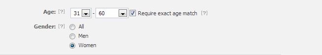 Facebook Marketing on Age