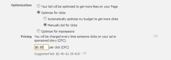 Facebook Pricing Campaign